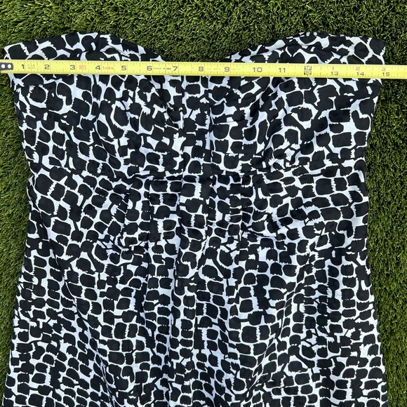 White House Black Market Strapless Silk Dotted Bubble Mini Dress Size 2 - Picture 6 of 13